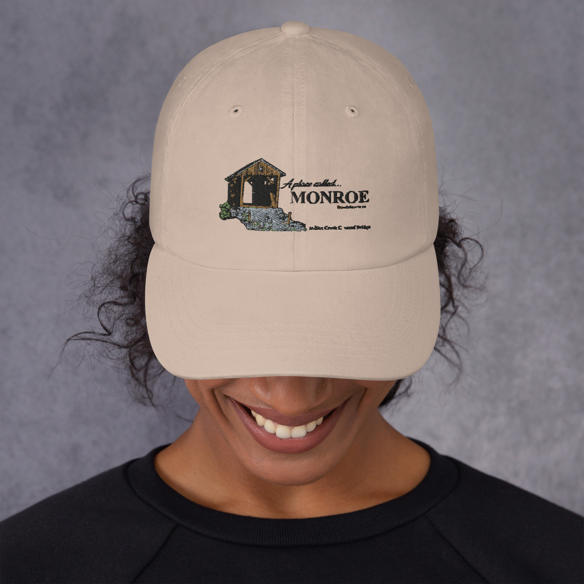 Indian Creek Covered Bridge Dad hat