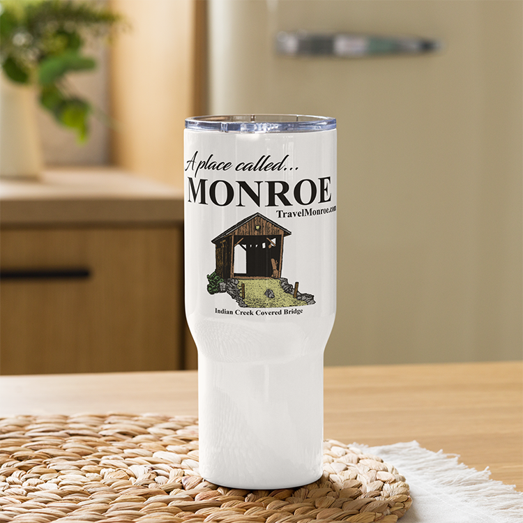 Indian Creek Covered Bridge Travel mug