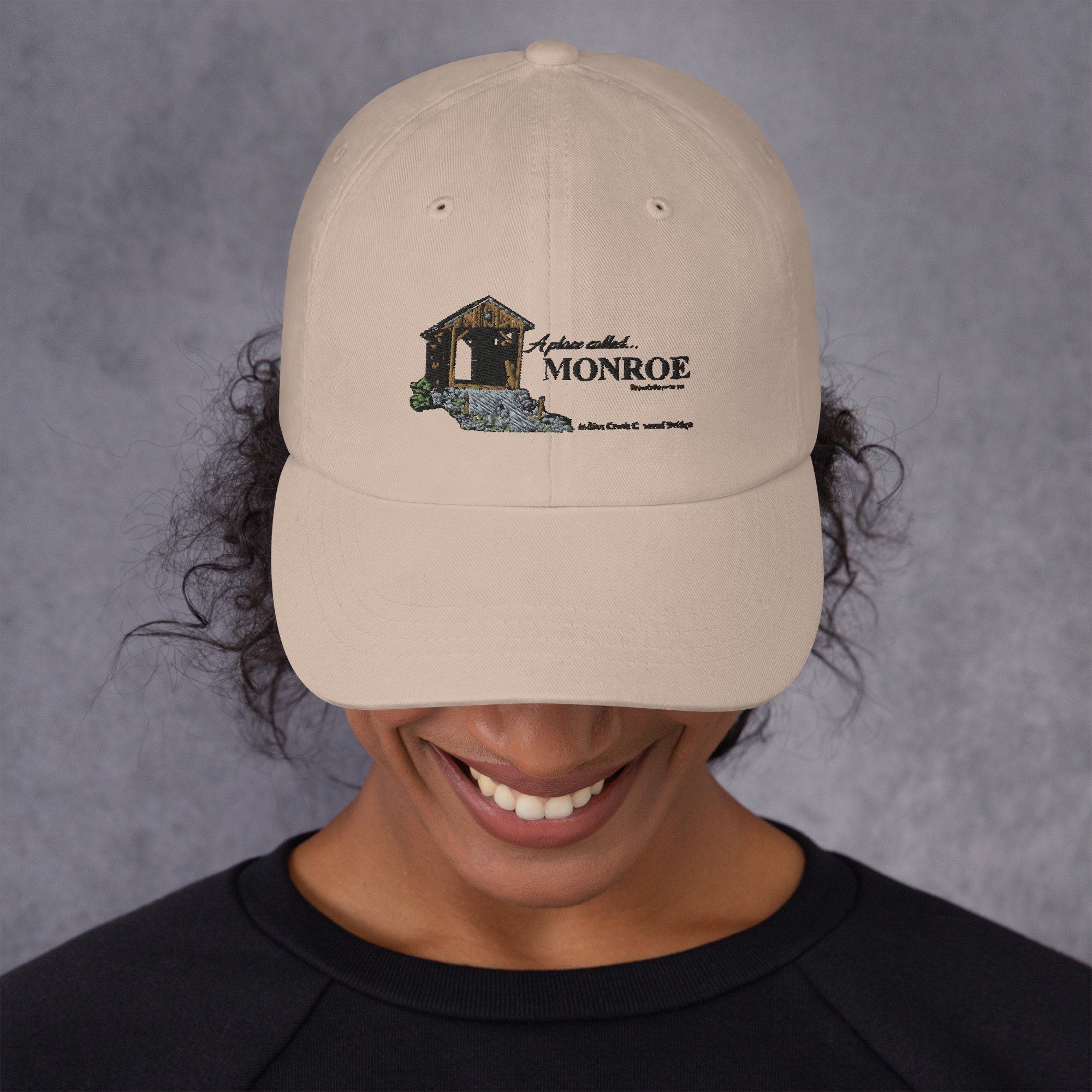 Indian Creek Covered Bridge Dad hat